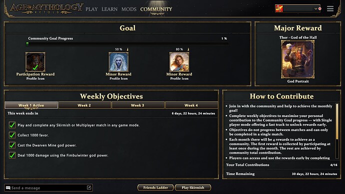 AoMR Thor - God of the Hall community event week 1