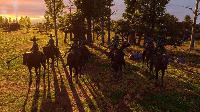 AoE III DE Mexicans Imperial Charro at sunset