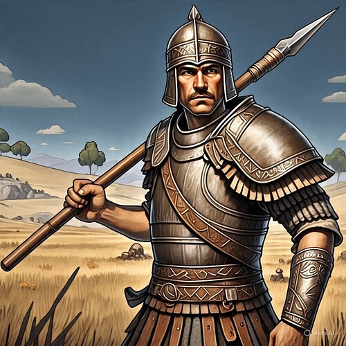 Spearman concept art by Meta AI