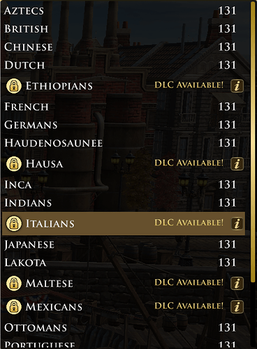 AoE III DE DLC civilizations locked