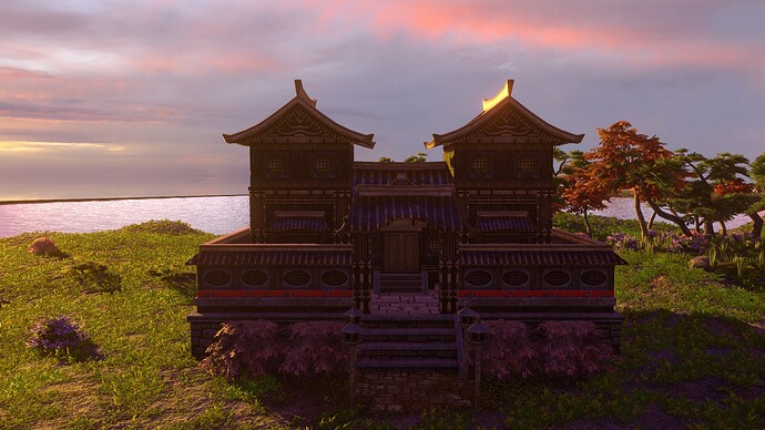 AoE III DE Toshogu Shrine at sunset