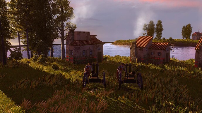 AoE III Maltese Basilisk at sunset