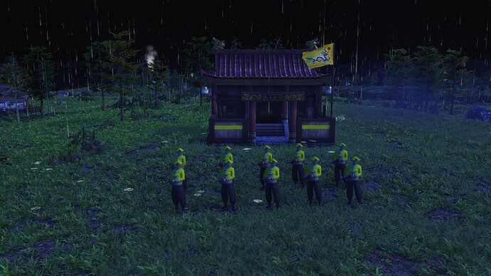 AoE III DE Chinese Disciplined Chu Ko Nu during the night