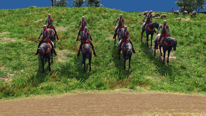 AoE III DE Lakota Elite Axe Rider during the day