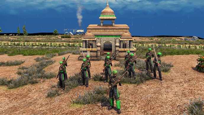 AoE III DE Indians Mansabdar Gurkha leading Disciplined Gurkha during the day