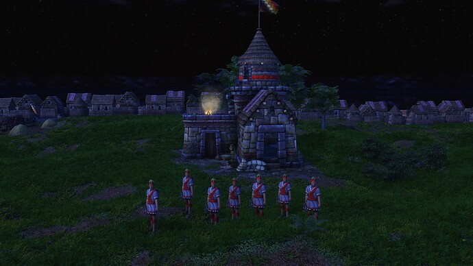 AoE III DE Inca Chasqui during the night