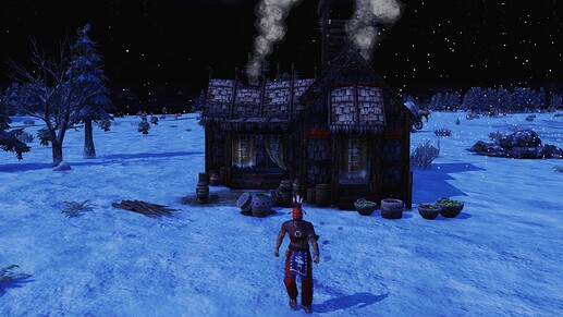AoE III DE Ká:nien during the night