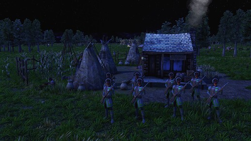 AoE III DE Cree Tracker during the night