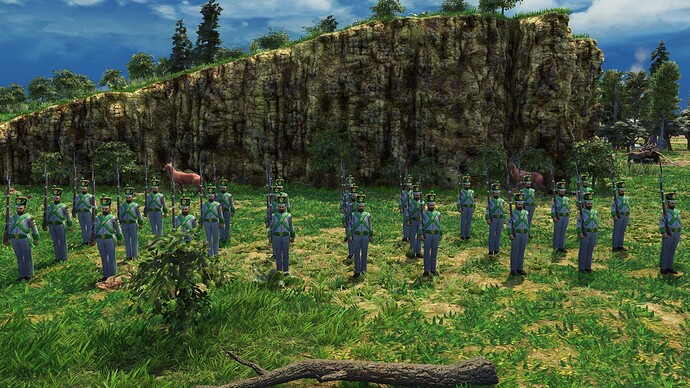 AoE III DE Mexicans Guard Soldado during the day
