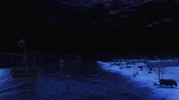 AoE III DE Labrador during the night