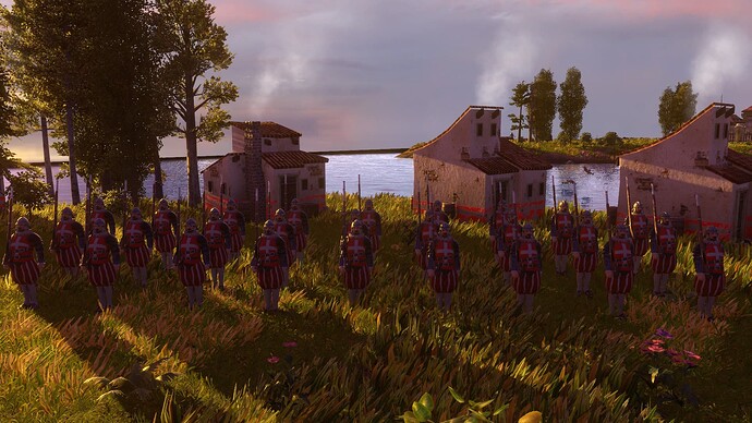 AoE III DE Maltese Veteran Sentinel at sunset