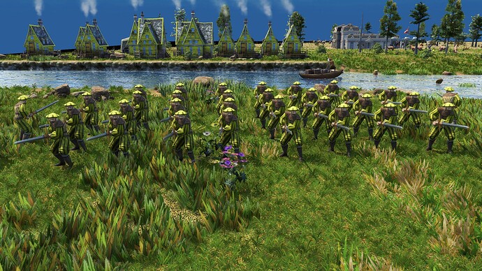 AoE III DE German Doppelsoldner during the day