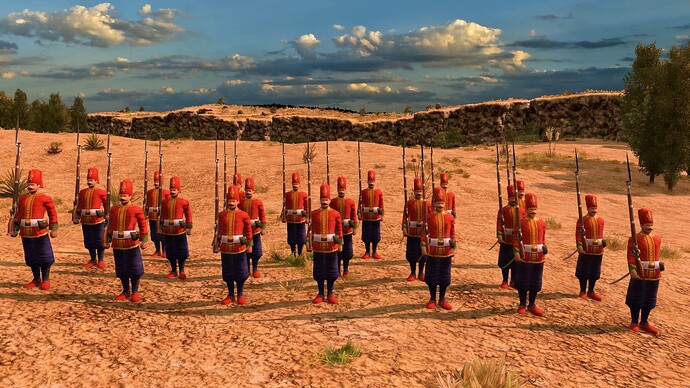 AoE III DE Ottoman Guard Nizam Fusilier at sunrise