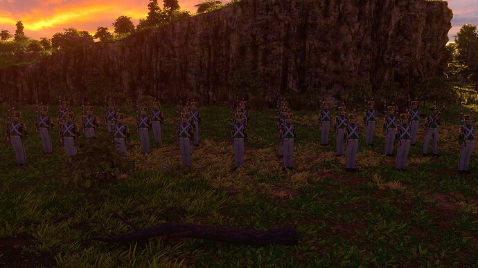 AoE III DE Mexicans Imperial Soldado at sunset