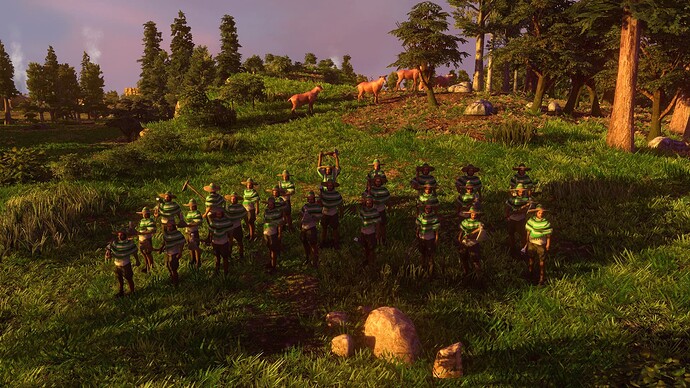 AoE III DE Mexicans Veteran Insurgente at sunset