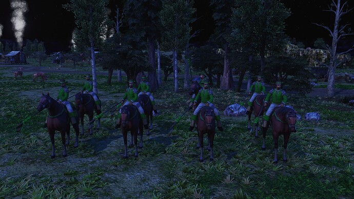 AoE III DE Mexicans Veteran Chinaco during the night