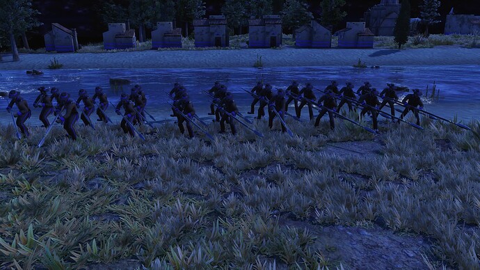 AoE III DE Portuguese Ordinance Pikeman during the night