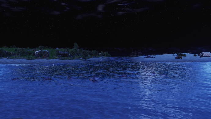 AoE III DE Heligoland during the night