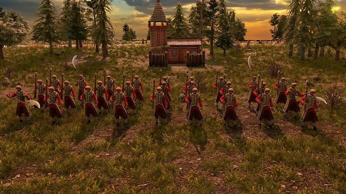 AoE III DE Russian Strelet at sunrise