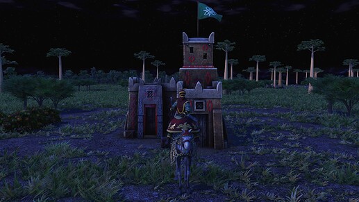 AoE III DE Hausa Prince during the night