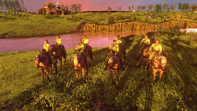 AoE III DE Chinese Keshik at sunset