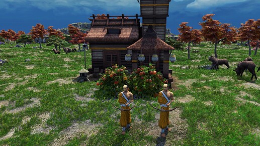 AoE III DE Default Japanese Monk during the day