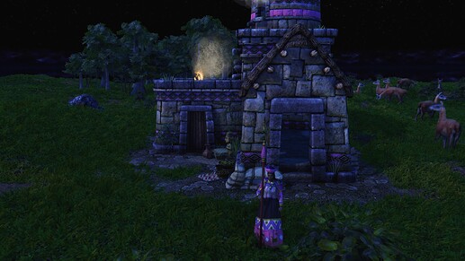 AoE III DE Quechua Woman during the night