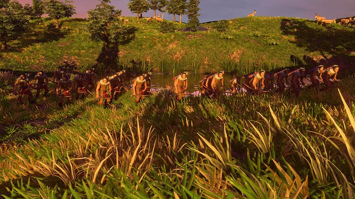 AoE III DE Lakota Cetan Bowman at sunset