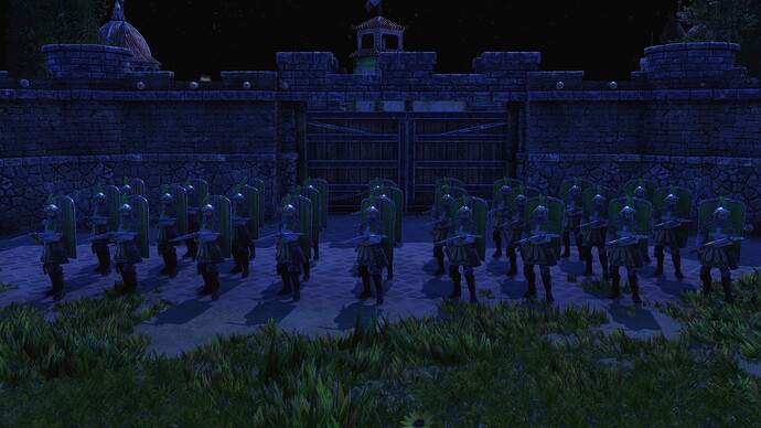 AoE III DE Italians Veteran Pavisier during the night