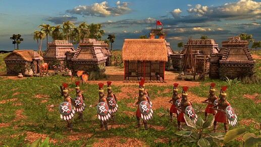 AoE III DE Maya Holcan Javelineer at sunrise