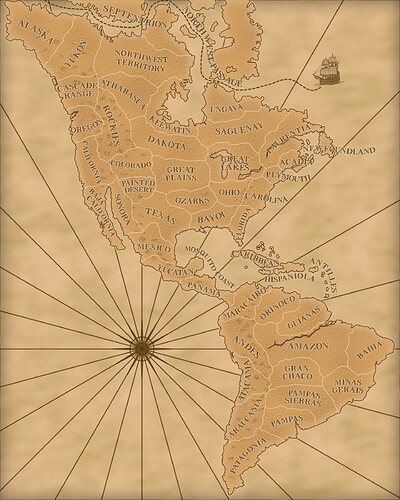 Americas Map