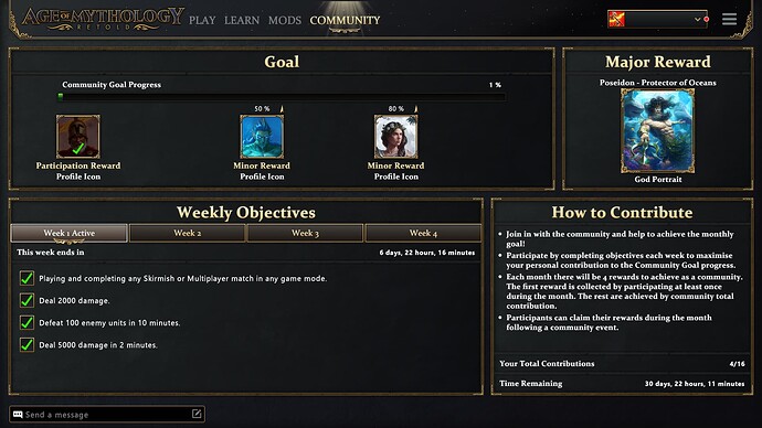 AoMR Community Event Week 1