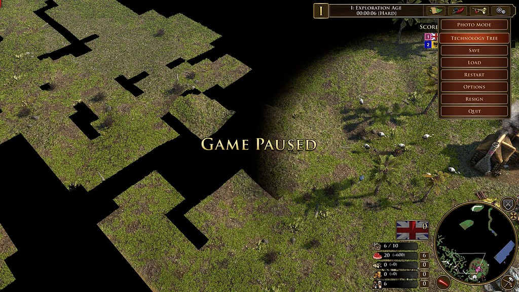 Mini Map / Fog Of War Graphic Bug III Report a Bug Age of Empires