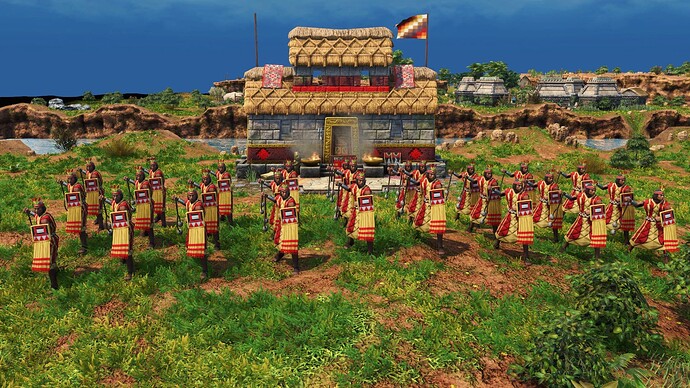 AoE III DE Inca Champion Bolas Warrior during the day