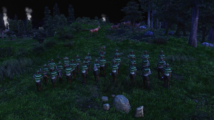 AoE III DE Mexicans Veteran Insurgente during the night