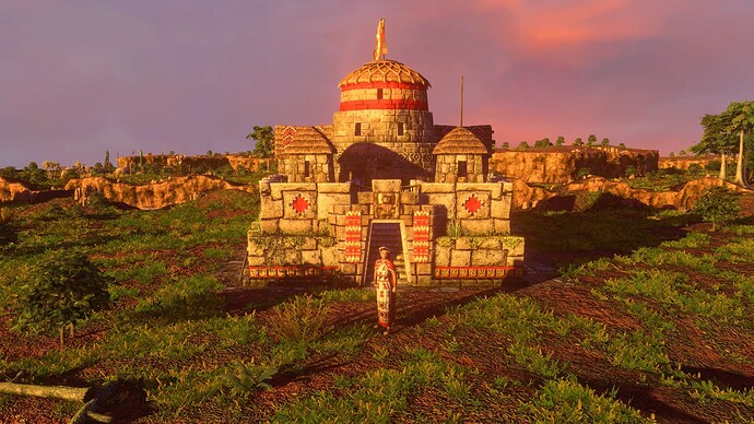 AoE III DE Inca Priestess at sunset