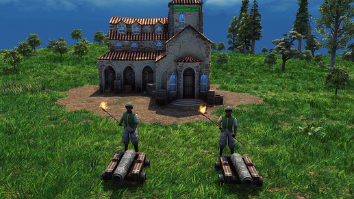 AoE III DE Cetbang Cannon during the day