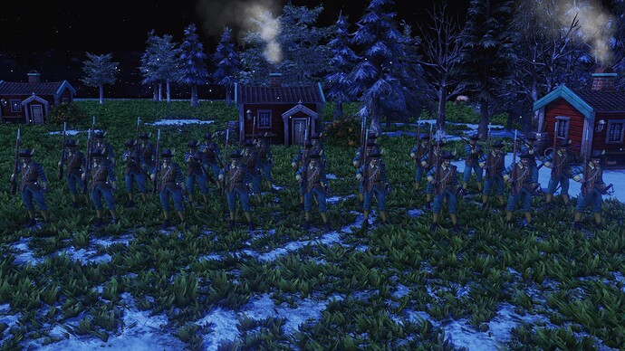 AoE III DE Swedes Carolean during the night