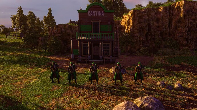 AoE III DE Mexicans Bandido at sunset