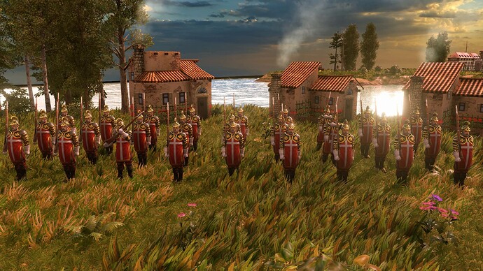 AoE III DE Maltese Imperial Sentinel at sunrise