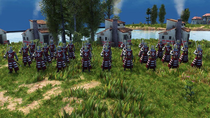 AoE III DE Maltese Veteran Teutonic Knight Hospitaller during the day