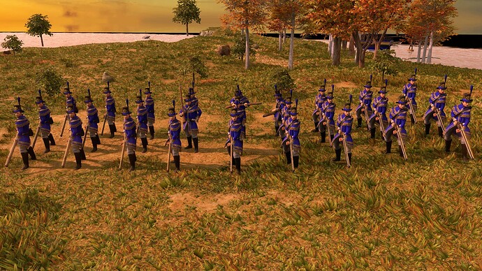 AoE III DE United States Guard Sharpshooter at sunrise