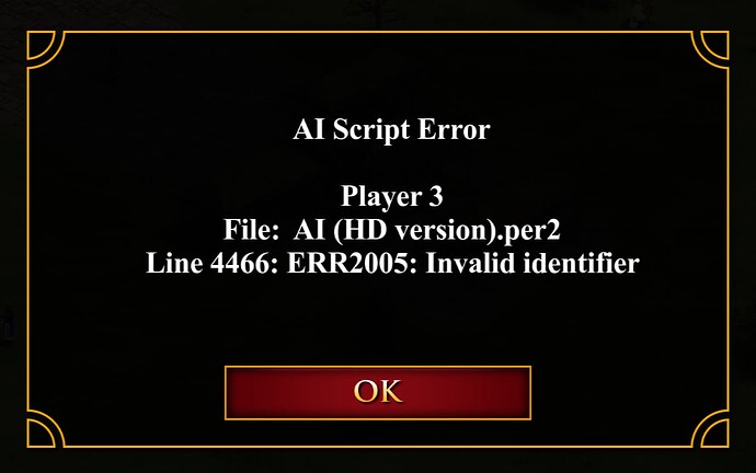 AI script error