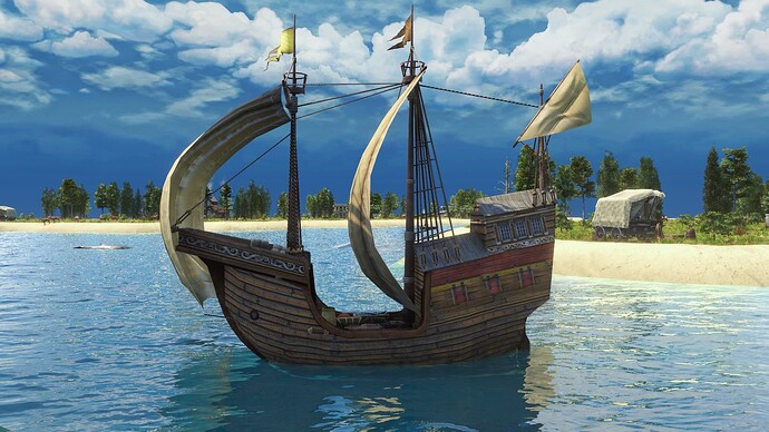 AoE III DE Oceanic Carrack during the day