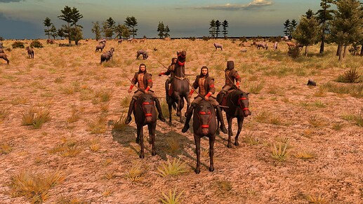 AoE III DE Wokou Horseman at sunrise