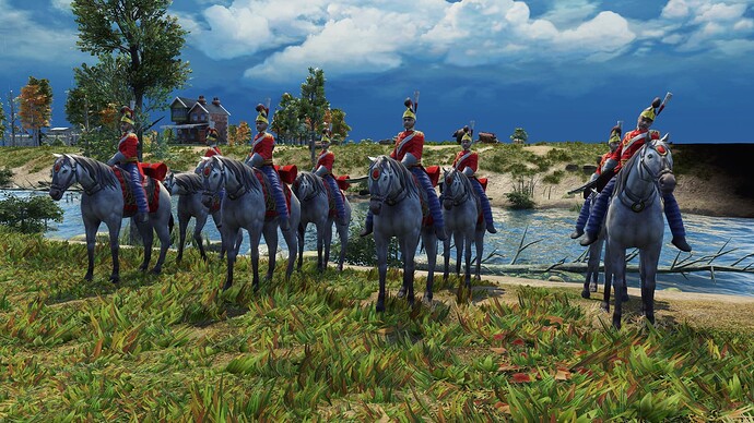AoE III DE British King's Life Guard Hussars during the day