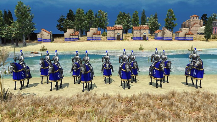 AoE III DE Portuguese Order Knight during the day