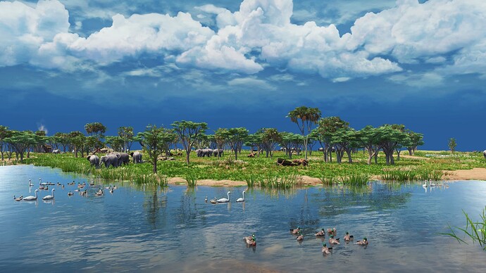 AoE III DE During the day at the Watering Hole