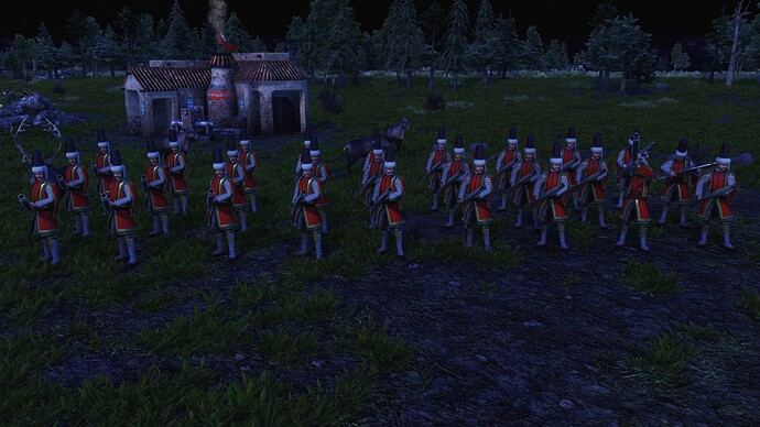 AoE III DE Ottoman Grenade Launcher Ulufeli during the night