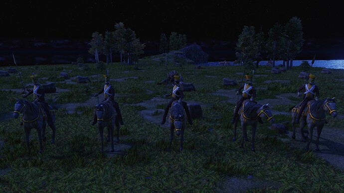 AoE III DE Dutch Red Lancer during the night